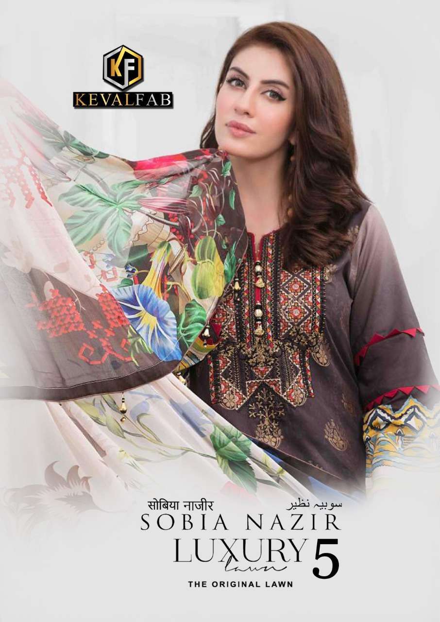 KEVAL FAB SOBIA NAZIR LUXURY LAWN VOL 5