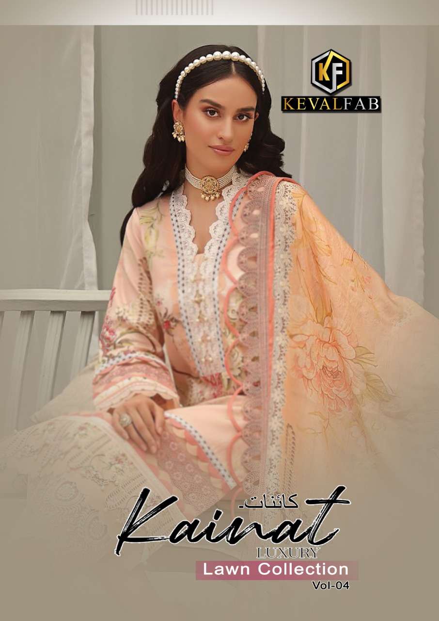 KEVAL FAB KAINAT LUXURY LAWN COLLECTION VOL 4 