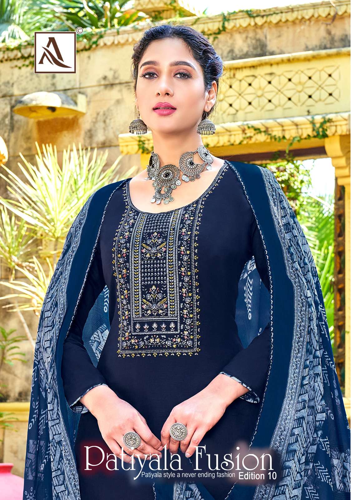 ALOK SUITS PATIYALA FUSION VOL 10 