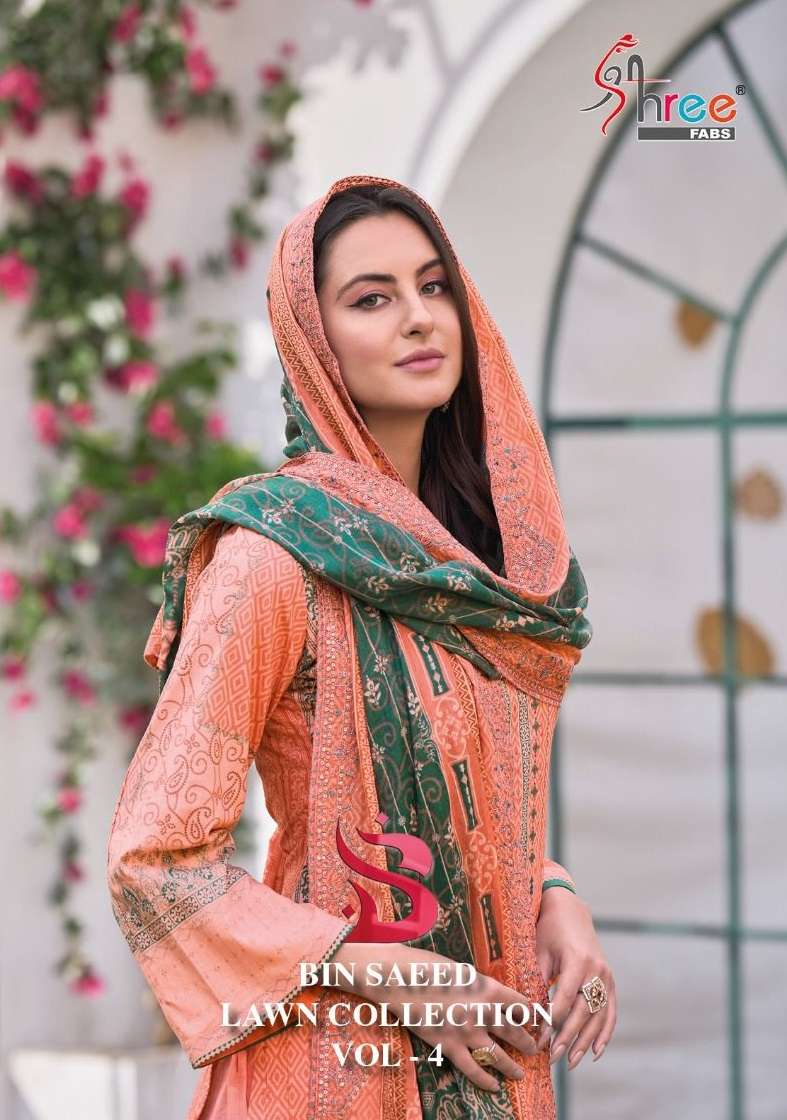 SHREE FABS BIN SAEED LAWN COLLECTION VOL 4