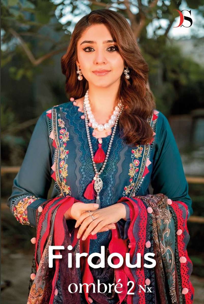 DEEPSY SUITS FIRDOUS OMBRE EMBROIDERED VOL 2 NX 