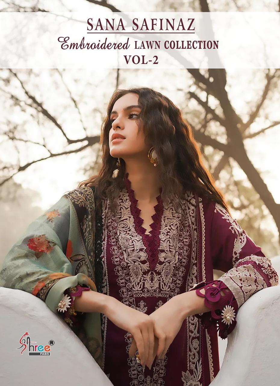 SHREE FABS SANA SAFINAZ EMBROIDERED LAWN COLLECTION VOL 2
