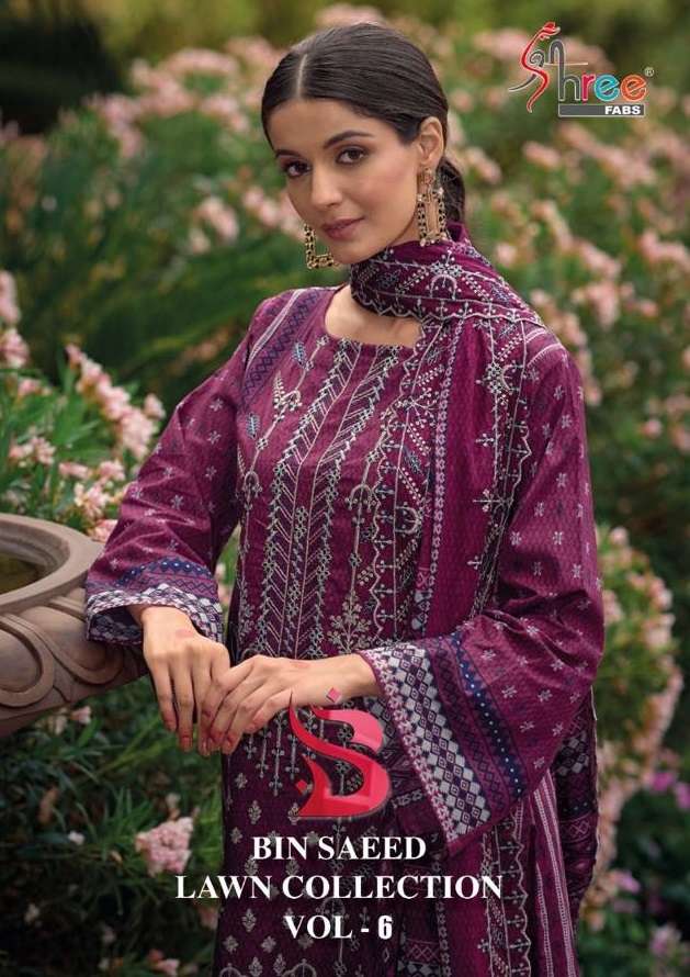 SHREE FABS BIN SAEED LAWN COLLECTION VOL 6 