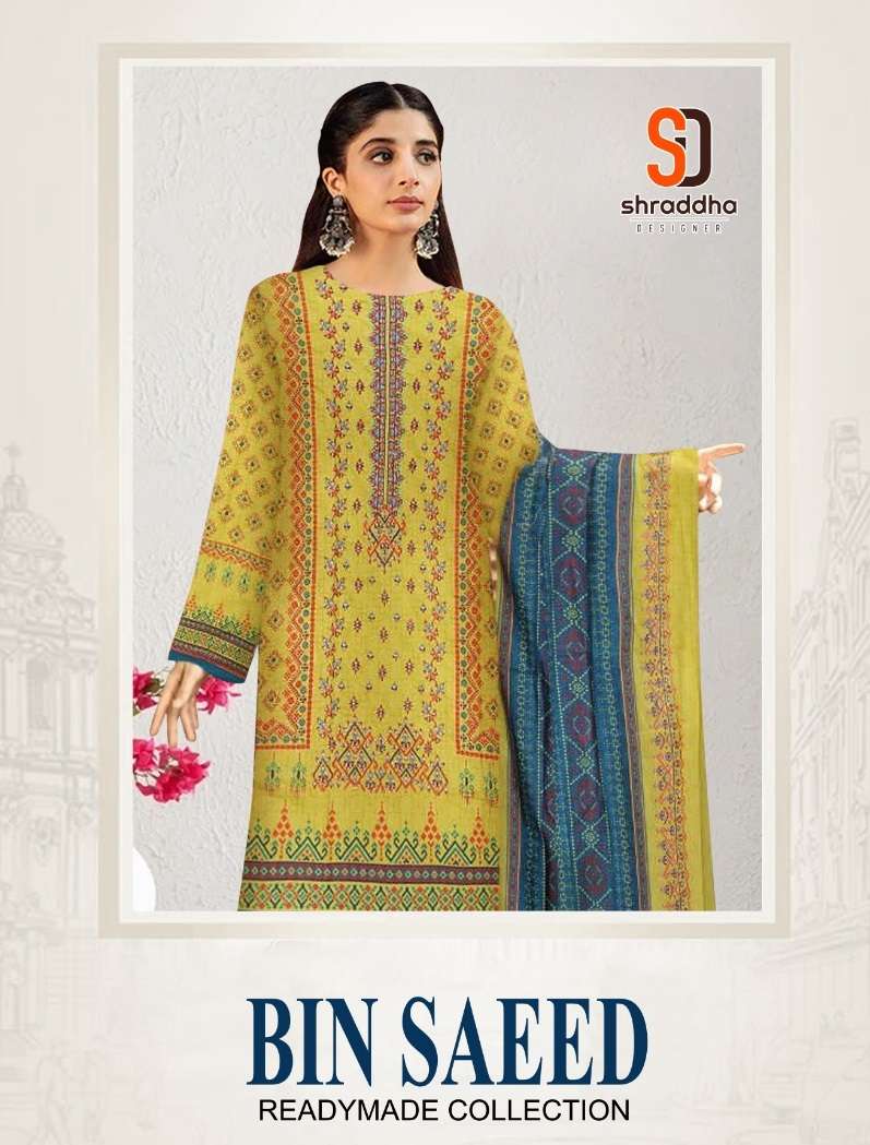 SHARADDHA DESIGNER BIN SAEED VOL 1 READYMADE COLLECTION