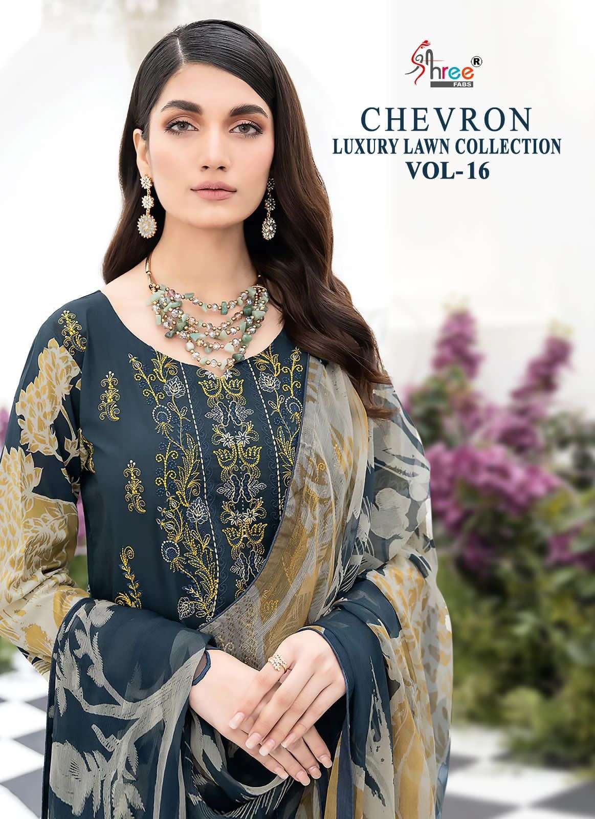 SHREE FABS CHEVRON LUXURY LAWN COLLECTION VOL 16