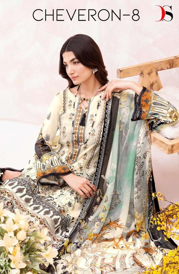 DEEPSY SUITS CHEVERON LAWN VOL 8