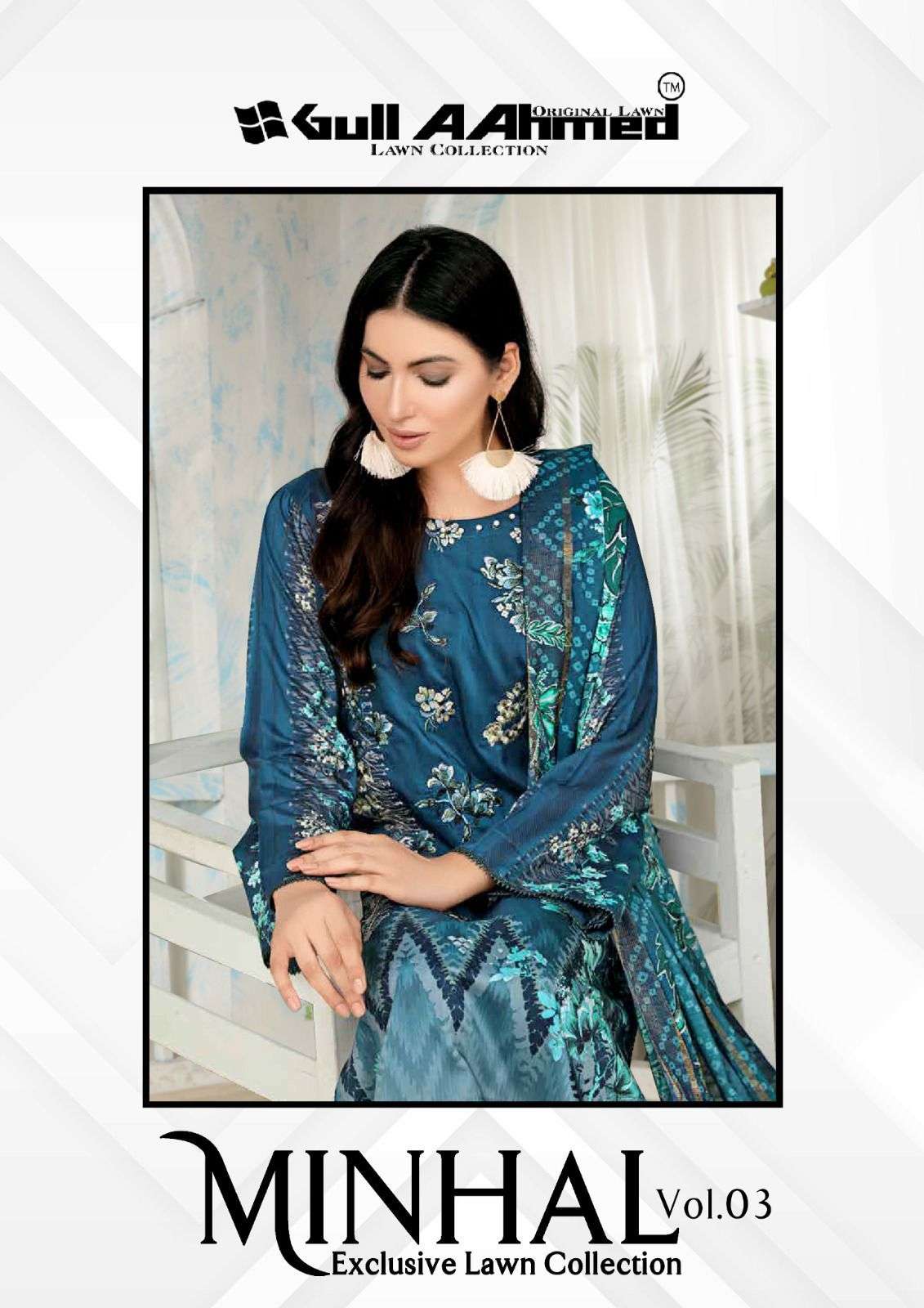 GULL AAHMED MINHAL EXCLUSIVE LAWN COLLECTION VOL 3