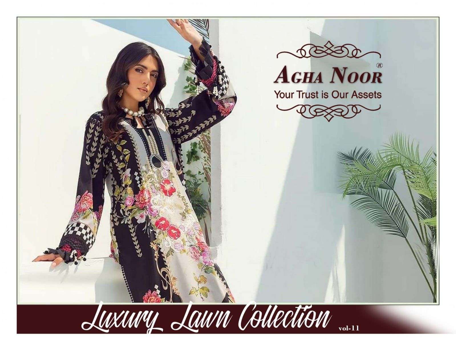 AGHA NOOR LUXURY LAWN COLLECTION VOL 11 