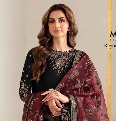 DEEPSY SUITS MARIA B FESTIVE EDITION RAYON EMBROIDERED 