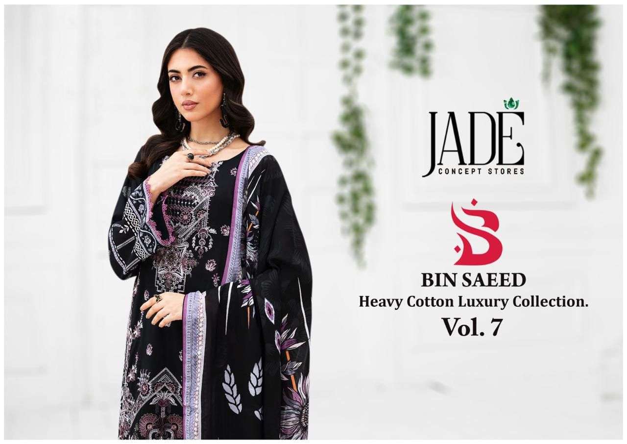 JADE BIN SAEED HEAVY COTTON LUXURY COLLECTION VOL 7