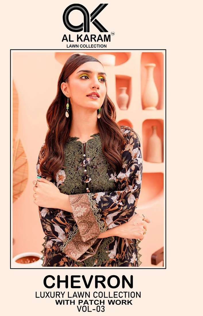 AL KARAM CHEVRON LUXURY LAWN COLLECITON VOL 3