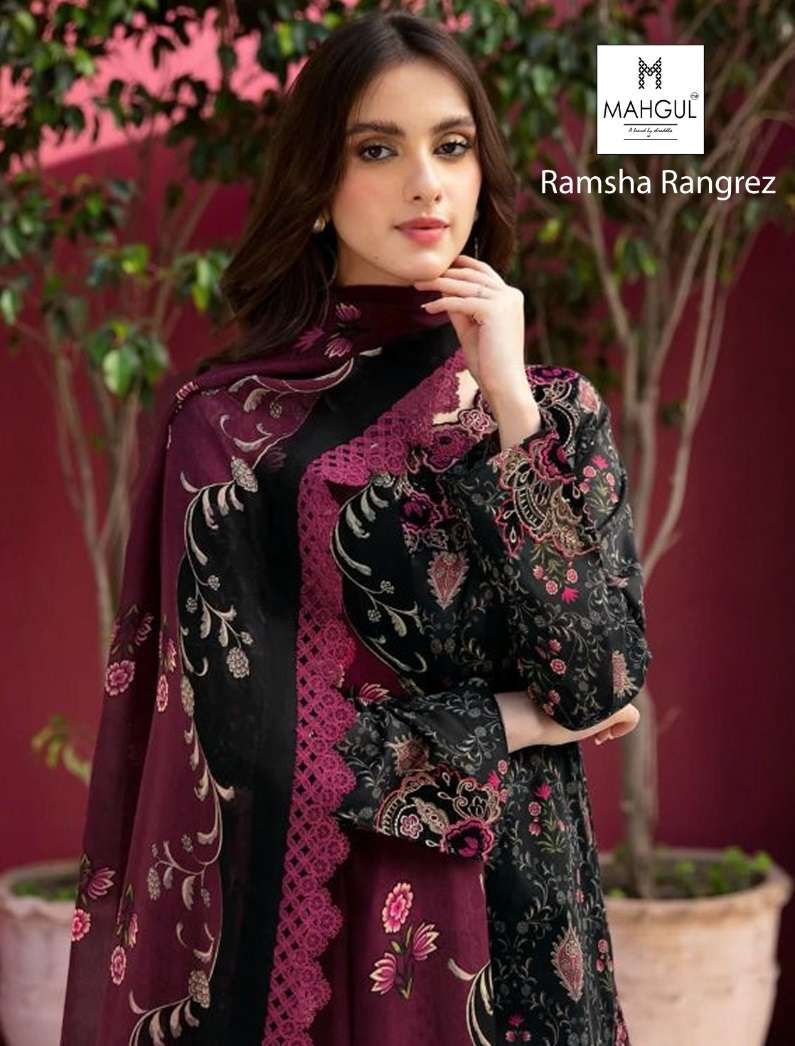 MAHGUL SUITS RAMSHA RUNGREZ