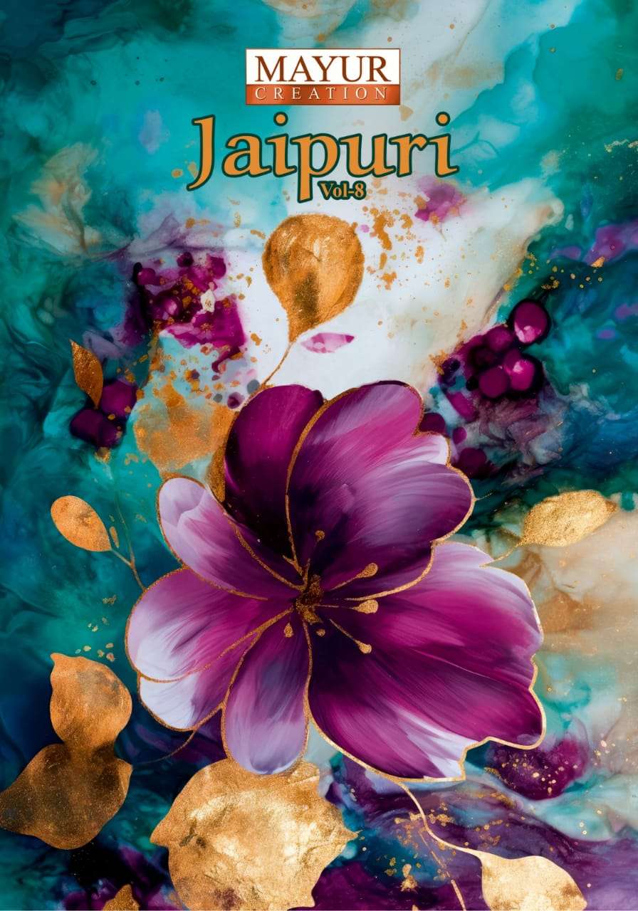 MAYUR CREATION JAIPURI VOL 8 STITCH COLLECTION