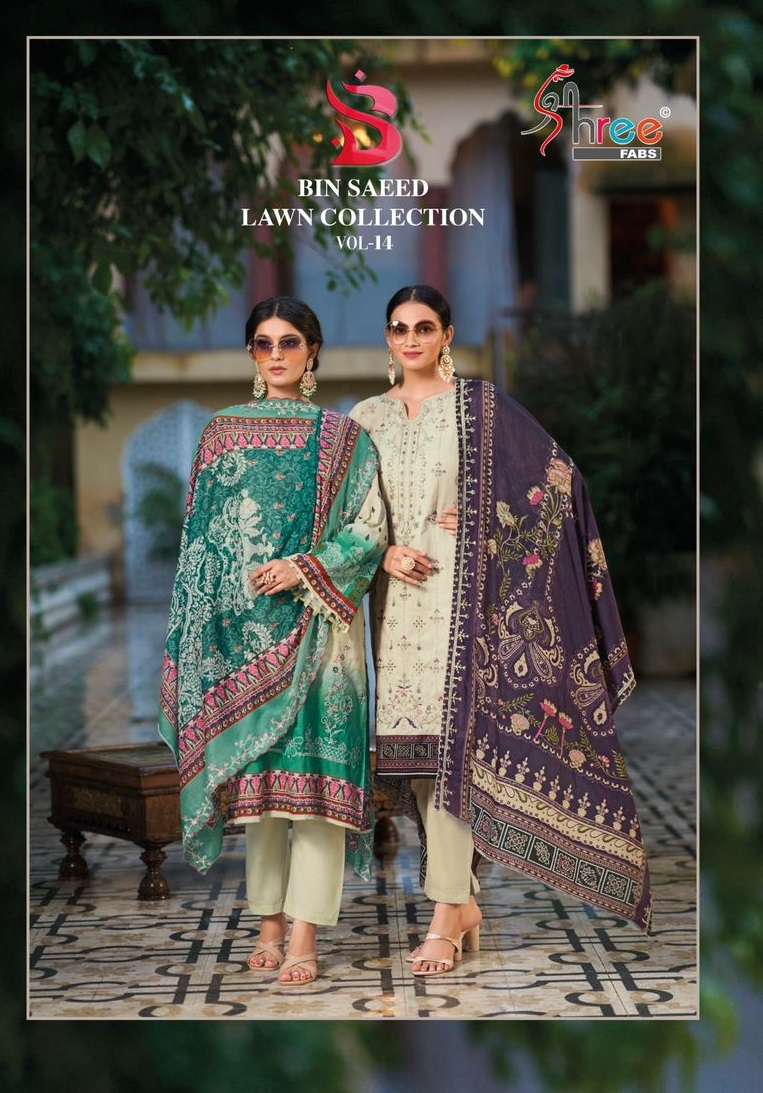 SHREE FABS BIN SAEED LAWN COLLECTION VOL 14