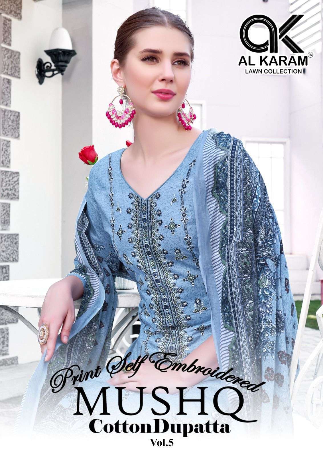 AL KARAM MUSHQ COTTON DUPATTA VOL 5 