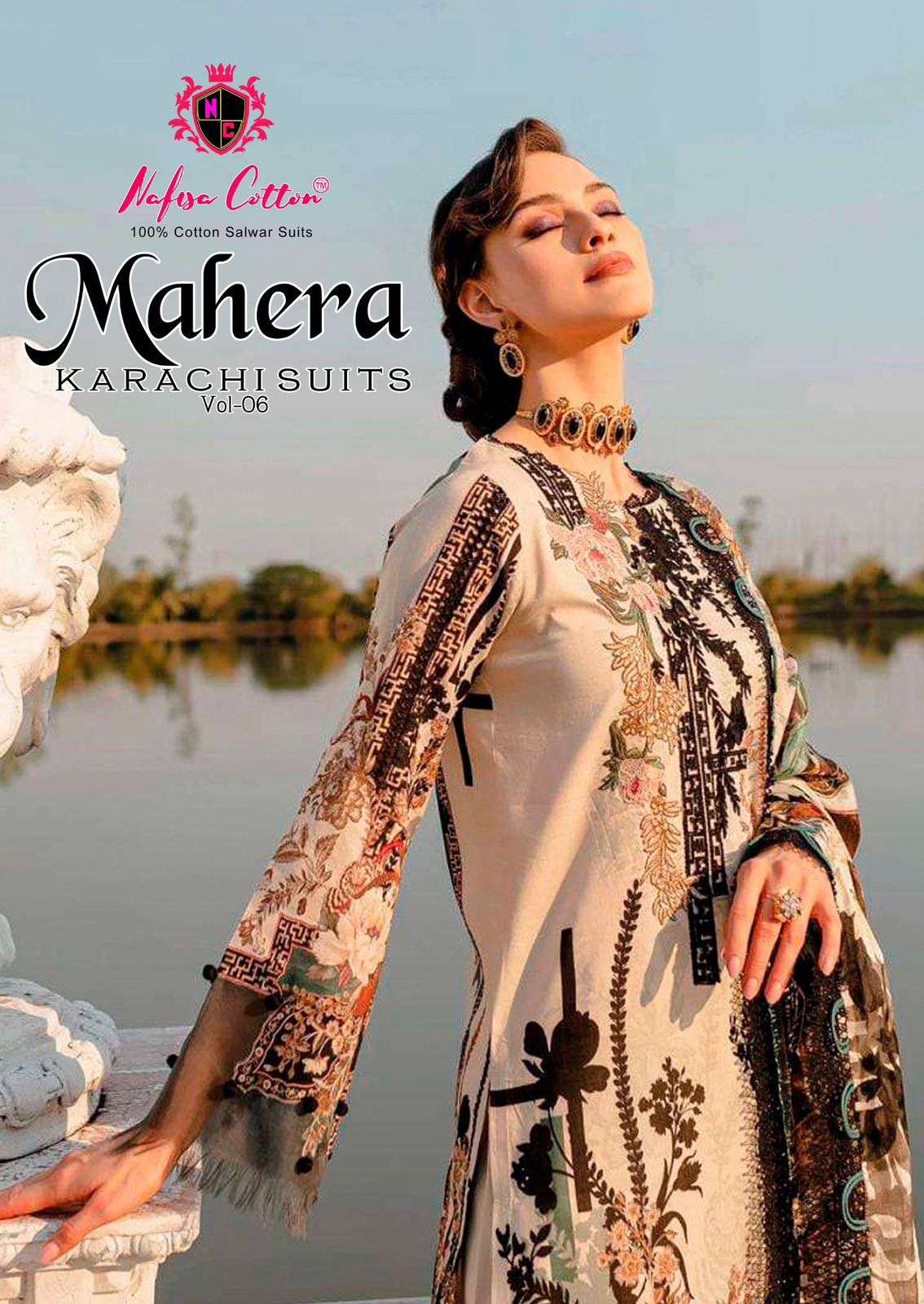 NAFISA COTTON MAHERA KARACHI SUITS VOL 6 