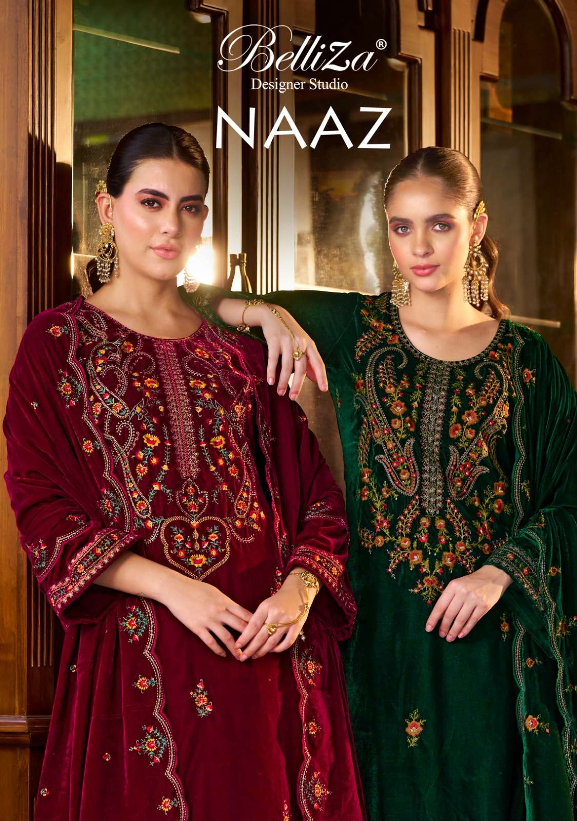 BELLIZA DESIGNER STUDIO NAAZ VELVET COLLECTION