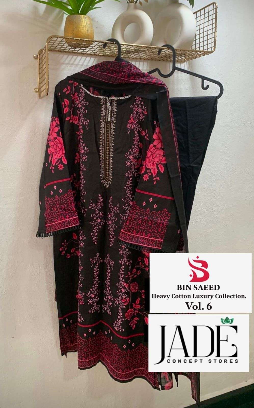 JADE BIN SAEED HEAVY COTTON LUXURY COLLECTION VOL 6 READY MADE COLLECTION