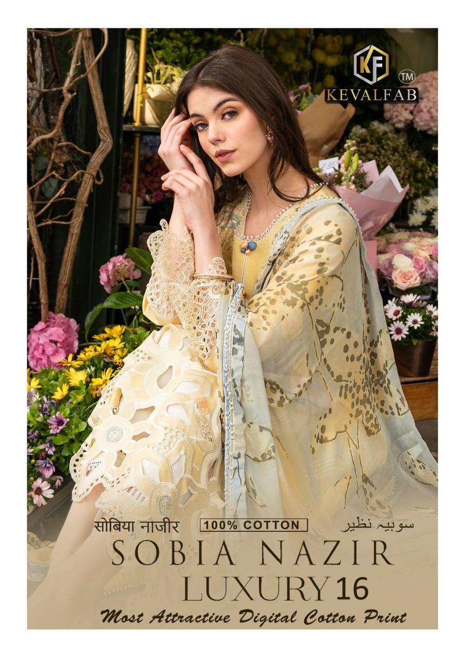 KEVAL FAB SOBIA NAZIR VOL 16 READY MADE COLLECTION