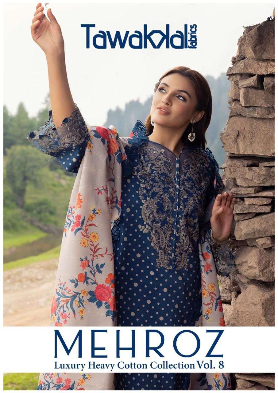 TAWAKKAL FABRICS MEHROZ LUXURY HEAVY COTTON COLLECTION VOL 8