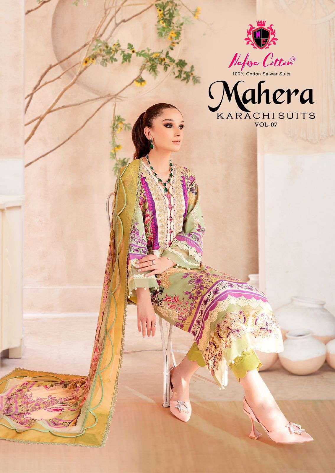 NAFISA COTTON MAHERA KARACHI SUITS VOL 7 