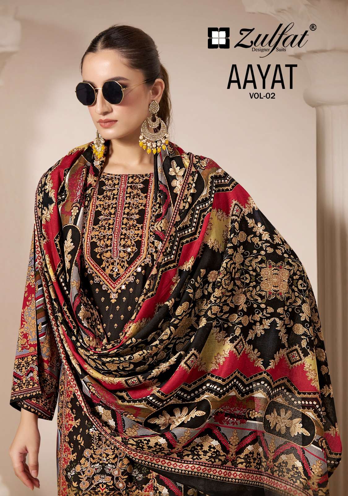 ZULFAT DESIGNER SUITS AAYAT VOL 2