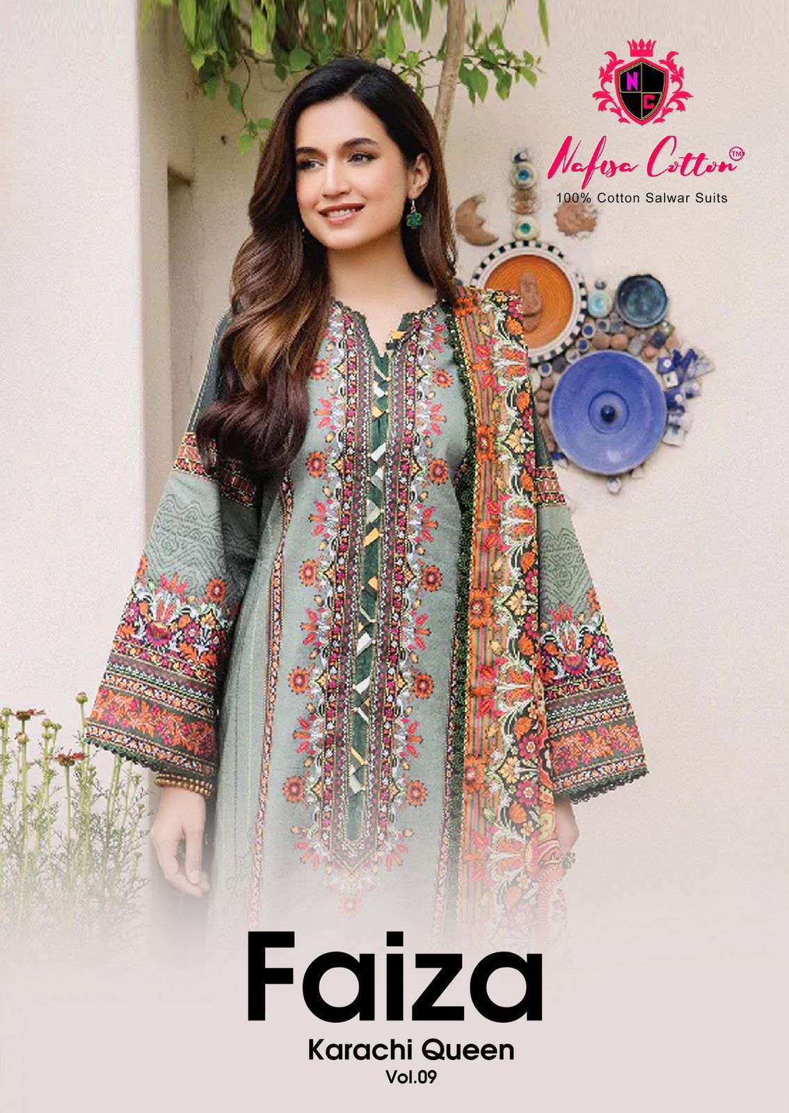 NAFISA COTTON FAIZA KARACHI QUEEN VOL 9