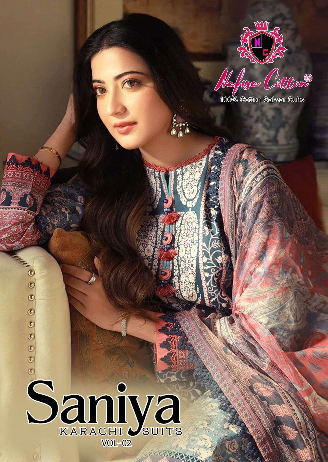 NAFISA COTTON SANIYA KARACHI SUITS VOL 2 