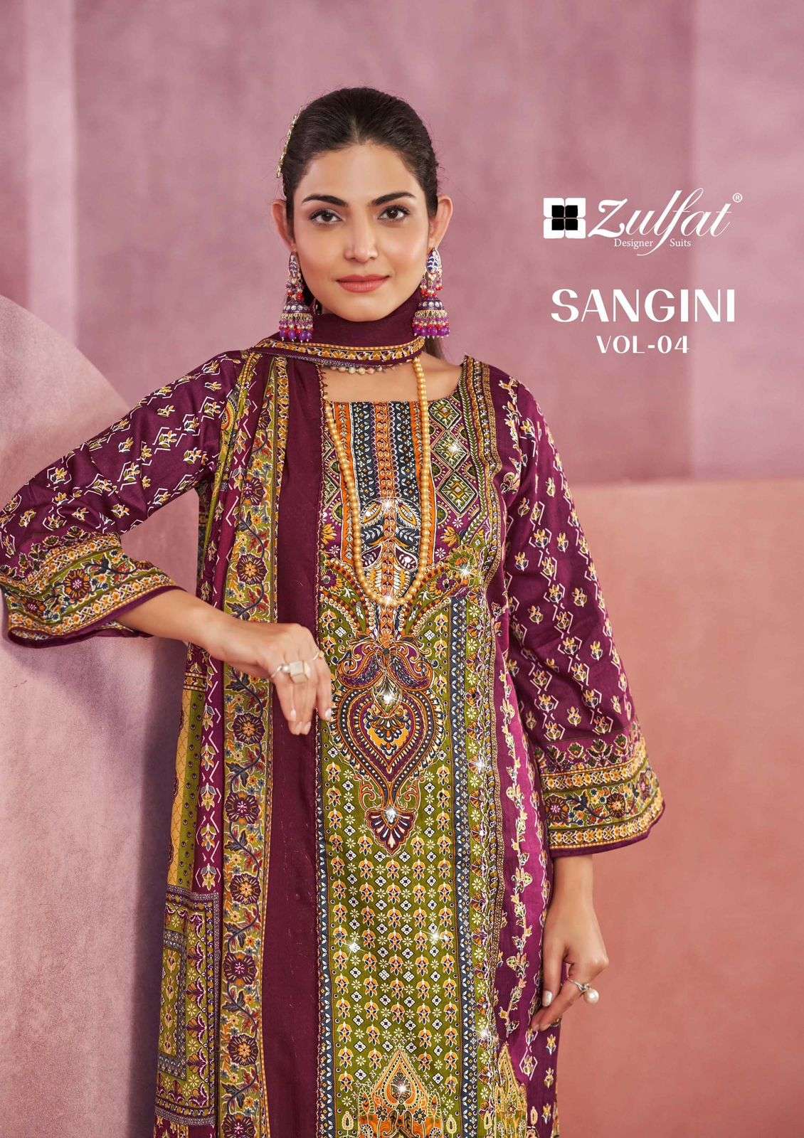 ZULFAT DESIGNER SUITS SANGINI VOL 4 