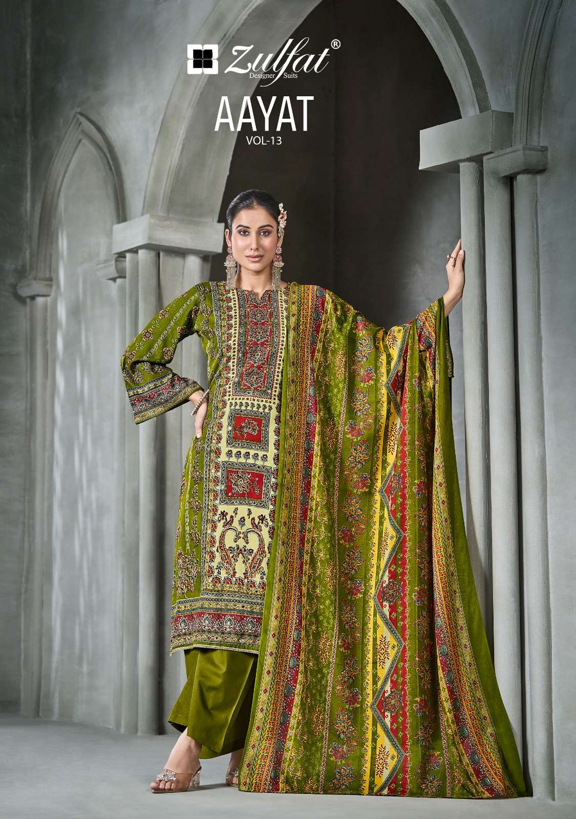 ZULFAT DESIGNER SUITS AAYAT VOL 13