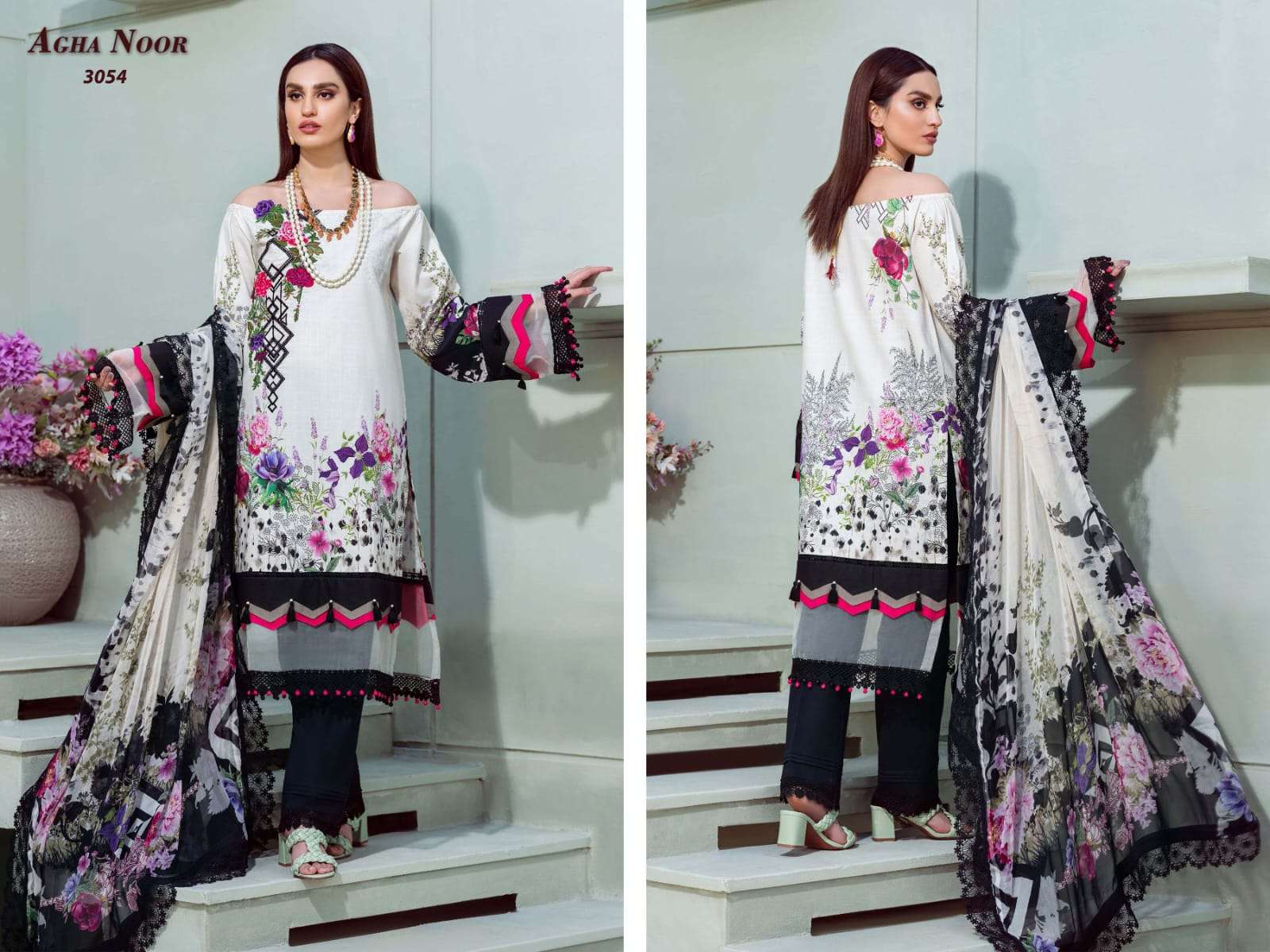 AGHA NOOR LUXURY LAWN COLLECTION VOL 7