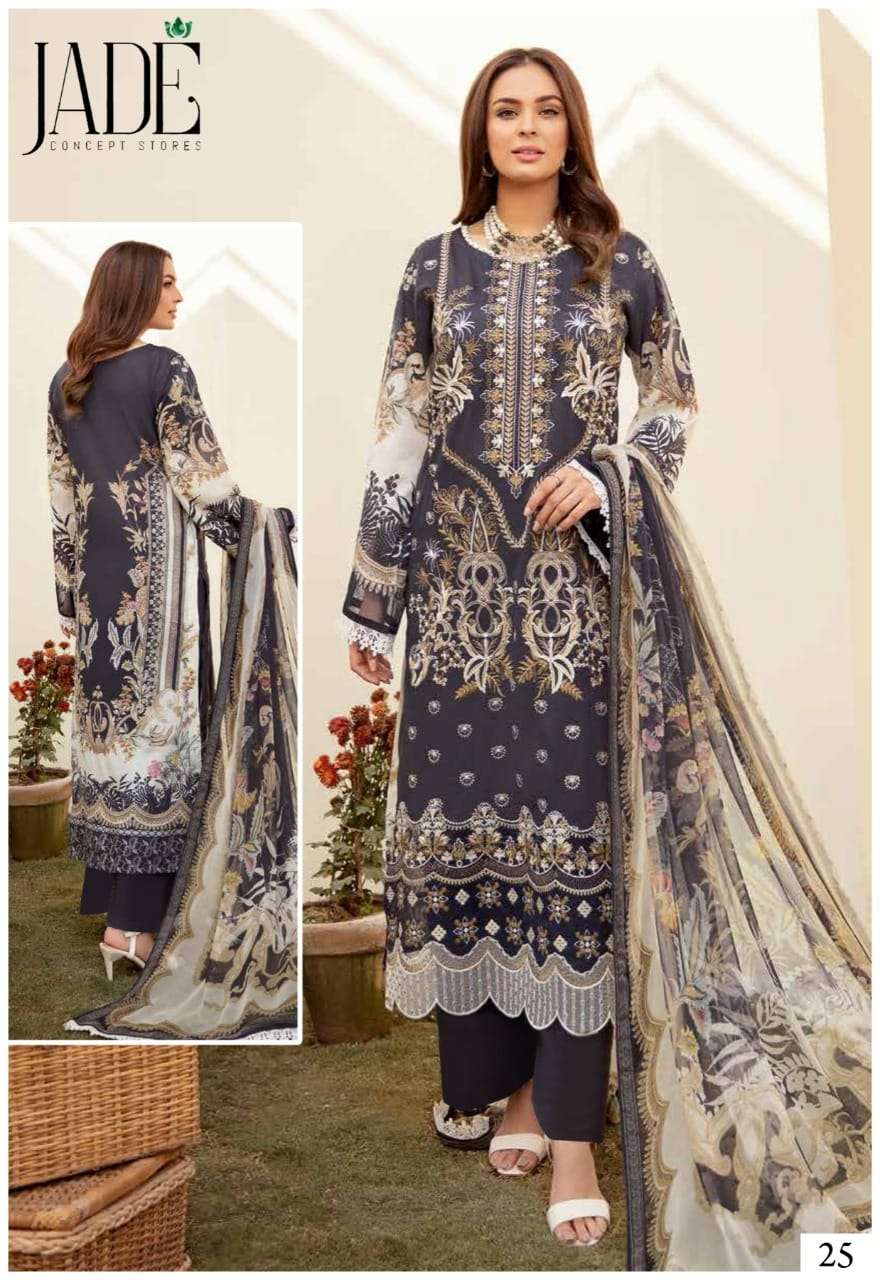 JADE FIRDOUS URBANE LUXURY FESTIVE LAWN COLLECTION VOL 3