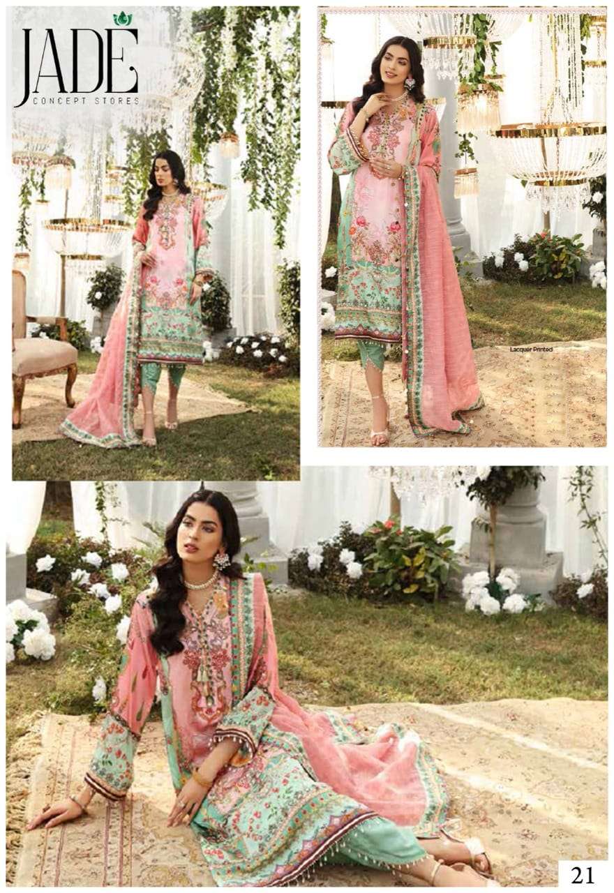 JADE FIRDOUS URBANE LUXURY FESTIVE LAWN COLLECTION VOL 3