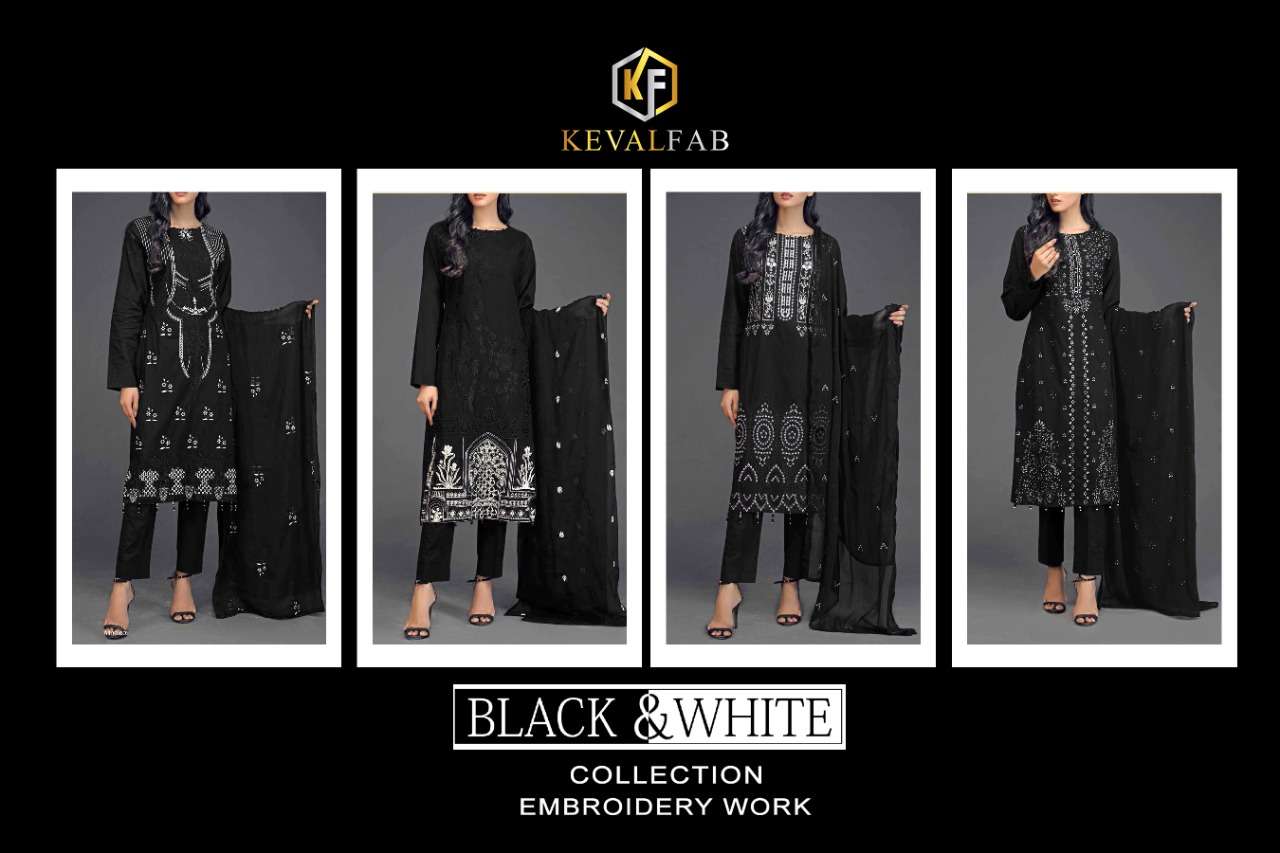 KEVAL FAB BLACK AND WHITE 