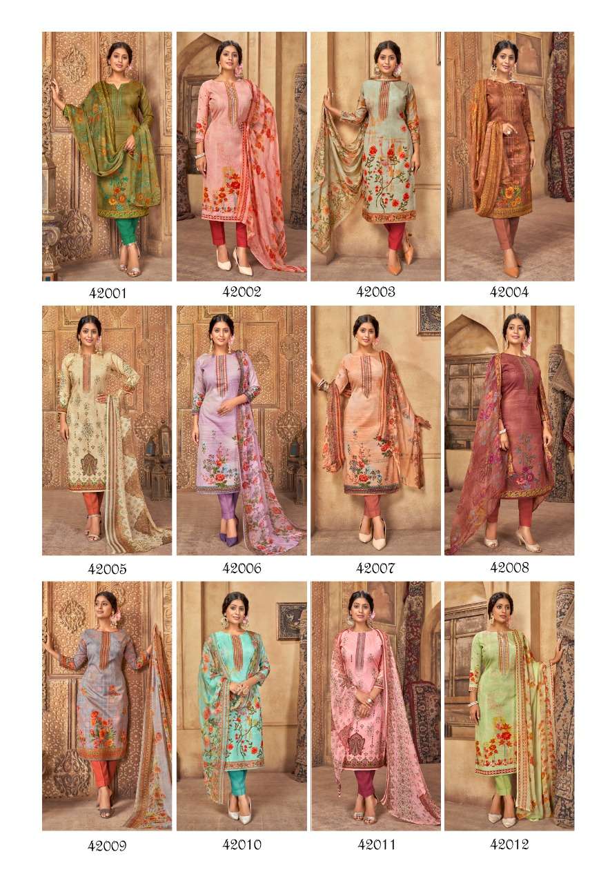 SHIV GORI SILK MILLS PUNJABI KUDI VOL 42 INDONESIA COTTON SALWAR