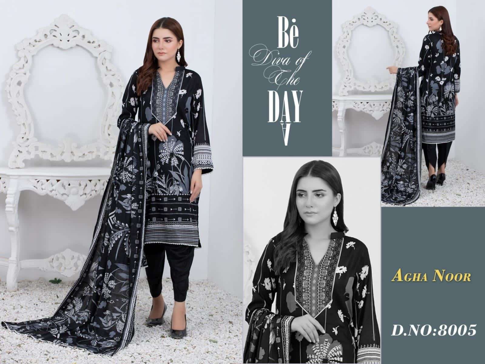 AGHA NOOR LUXURY LAWN COLLECTION VOL 8 