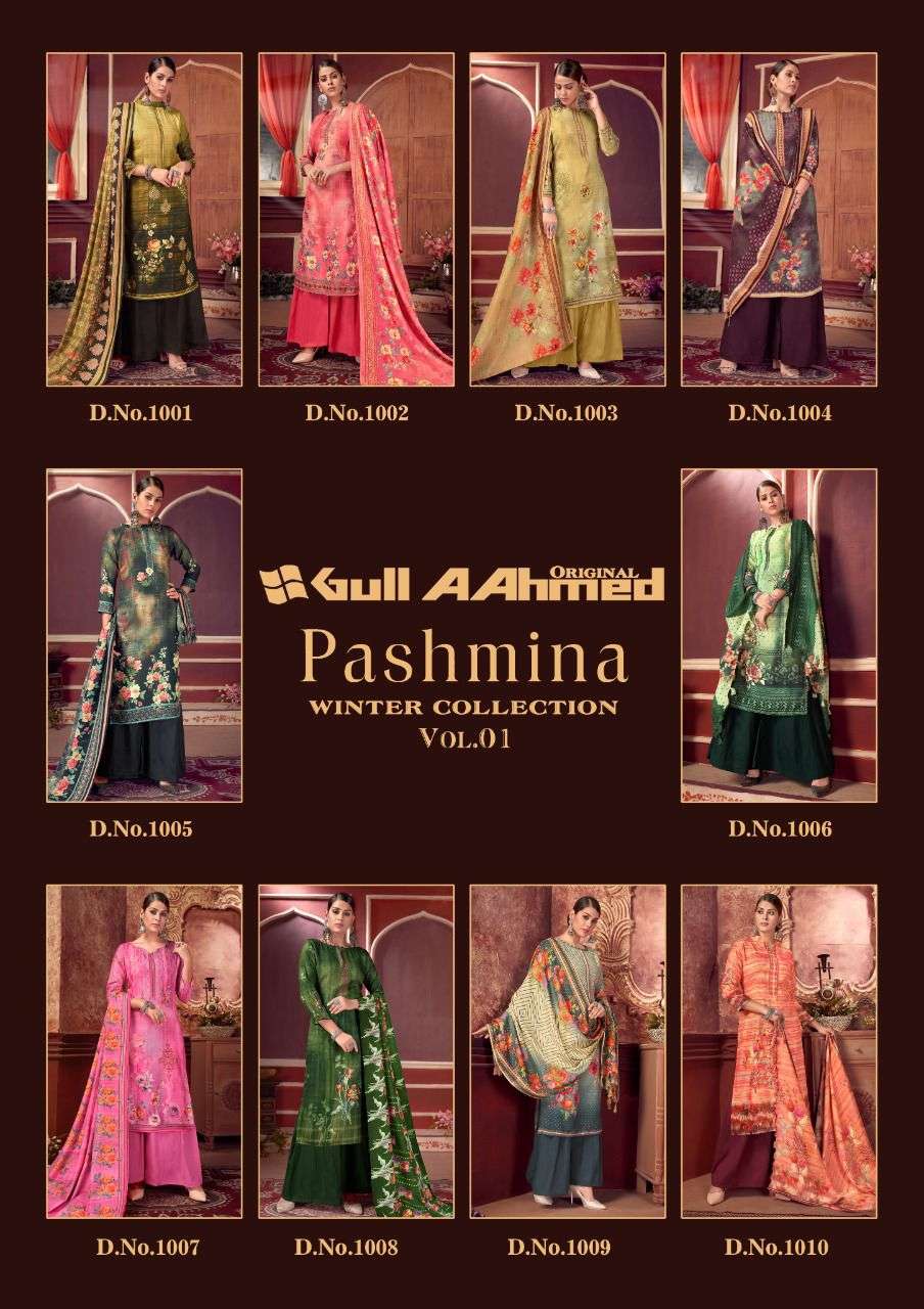 GULL AAHMED PASHMINA WINTER COLLECTION VOL 1