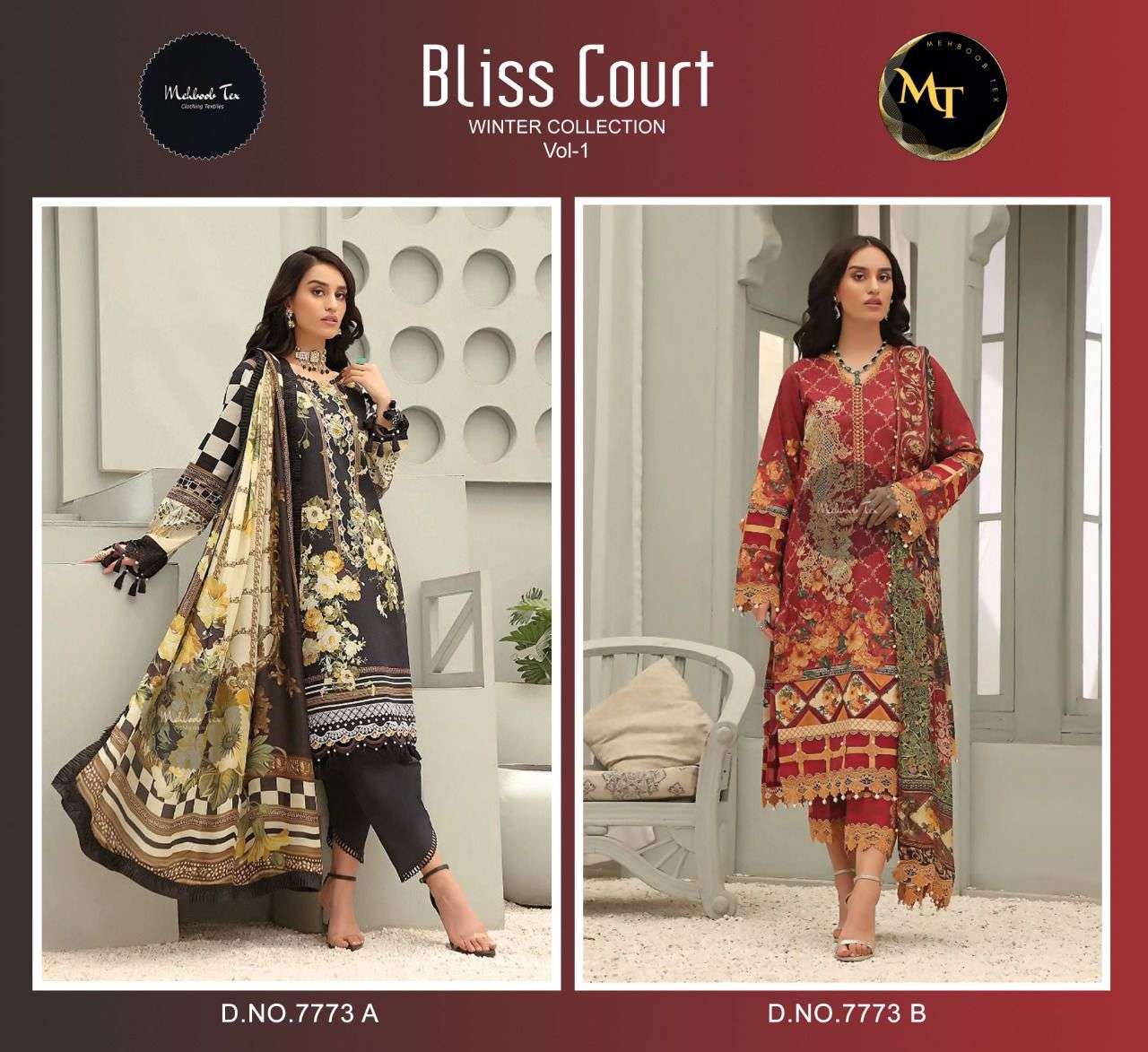 MEHBOOB TEX BLISS COURT WINTER COLLECTION VOL 1