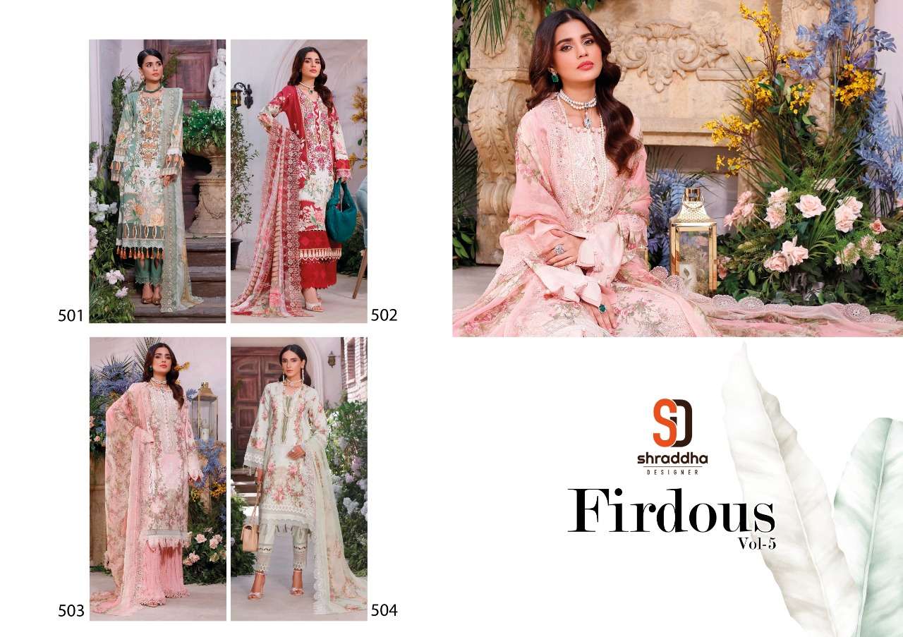 SHARADDHA DESIGNER FIRDOUS VOL 5 