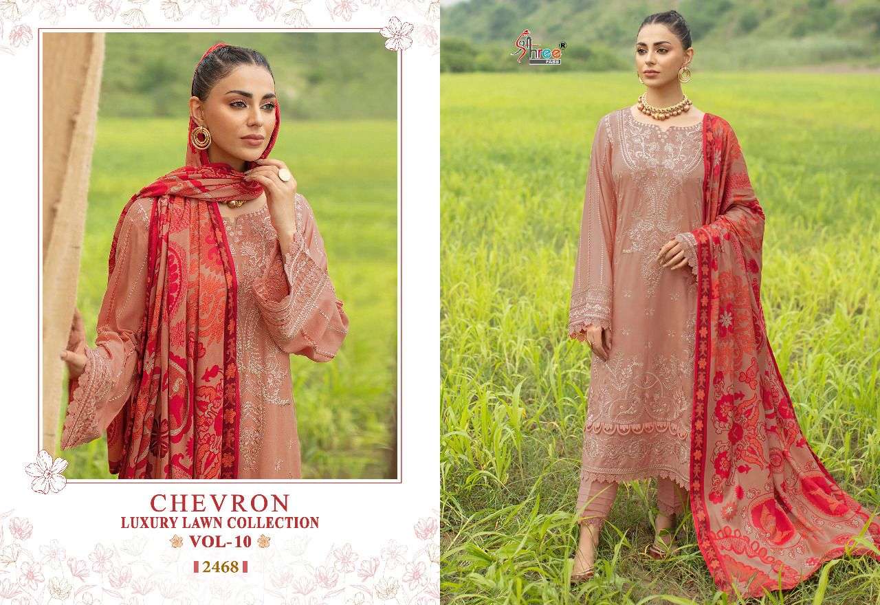 SHREE FABS CHEVRON LUXURY LAWN COLLECTION VOL 10