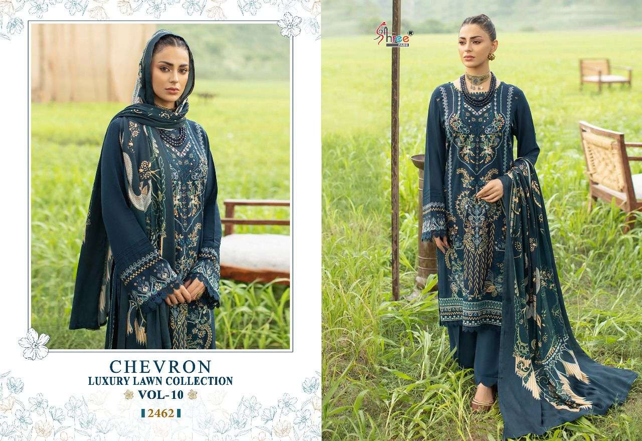 SHREE FABS CHEVRON LUXURY LAWN COLLECTION VOL 10