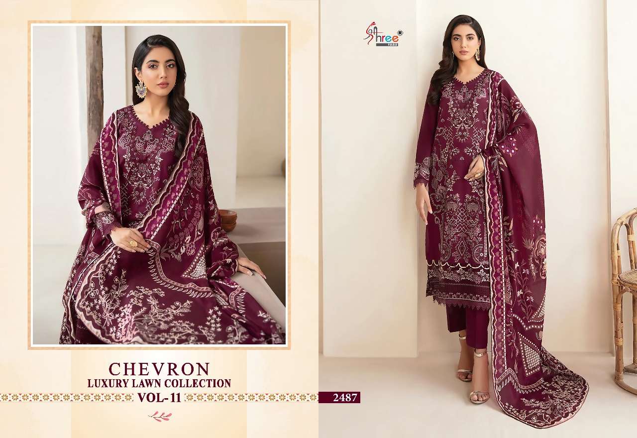 SHREE FABS CHEVRON LUXURY LAWN COLLECTION VOL 11 