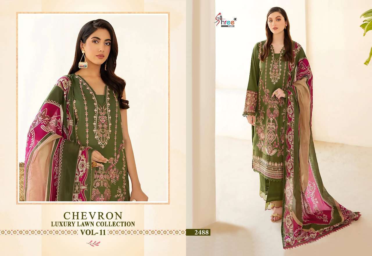 SHREE FABS CHEVRON LUXURY LAWN COLLECTION VOL 11 