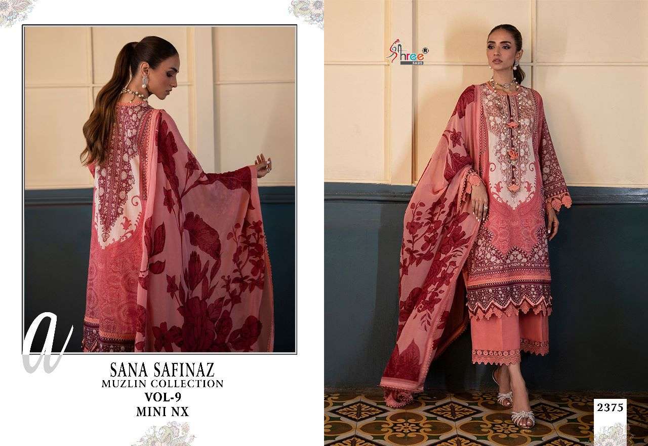 SHREE FABS SANA SAFINAZ MUZLIN COLLECTION VOL 9 MINI NX