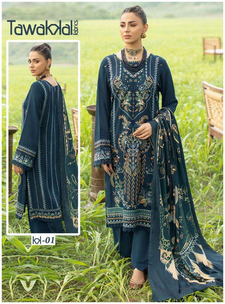 TAWAKKAL FABRICS MEHROZ  LUXURY HEAVY COTTON COLLECTION