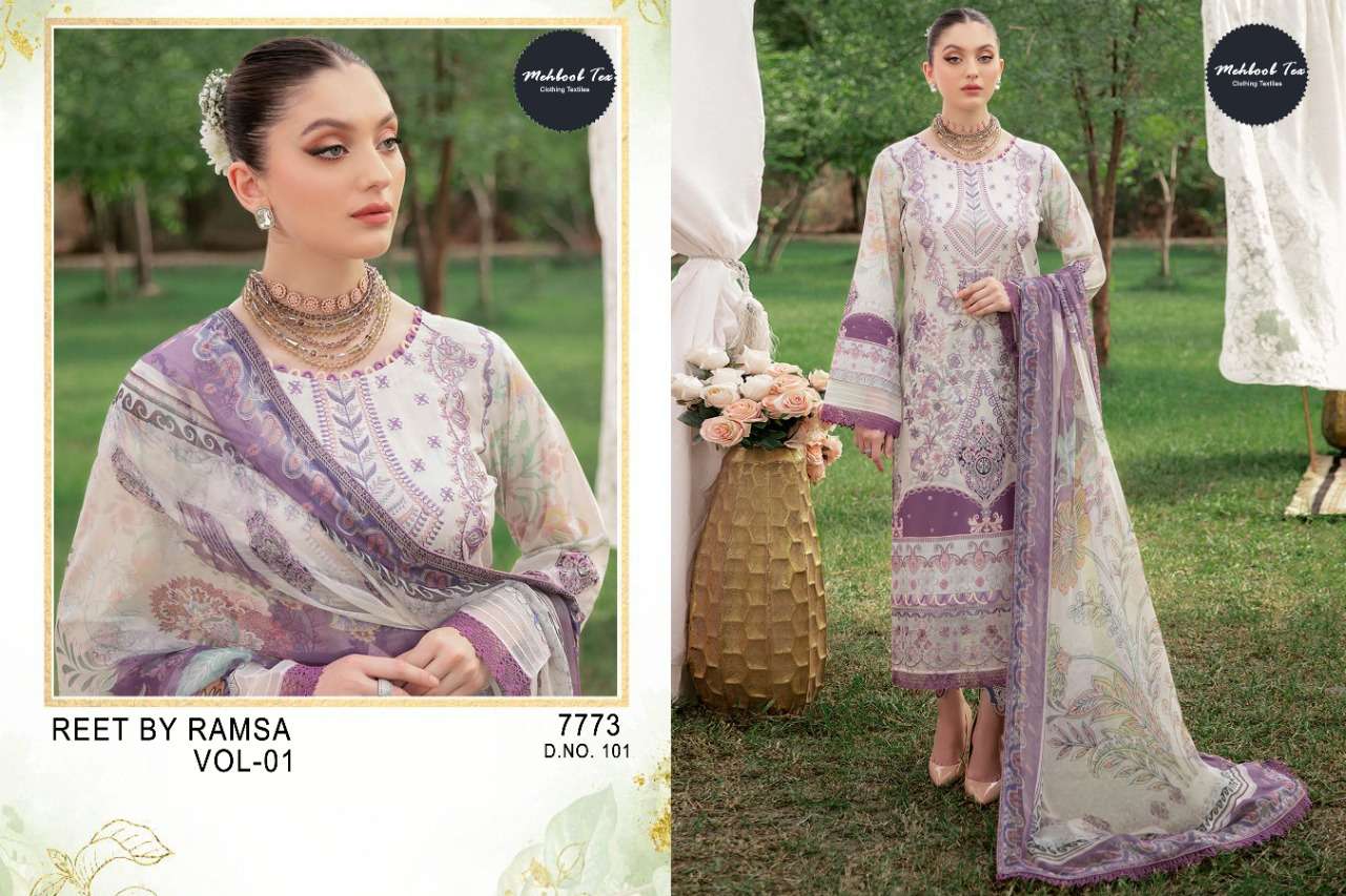 MEHBBOB TEX REET BY RAMSA LAWN COLLECTION VOL 1