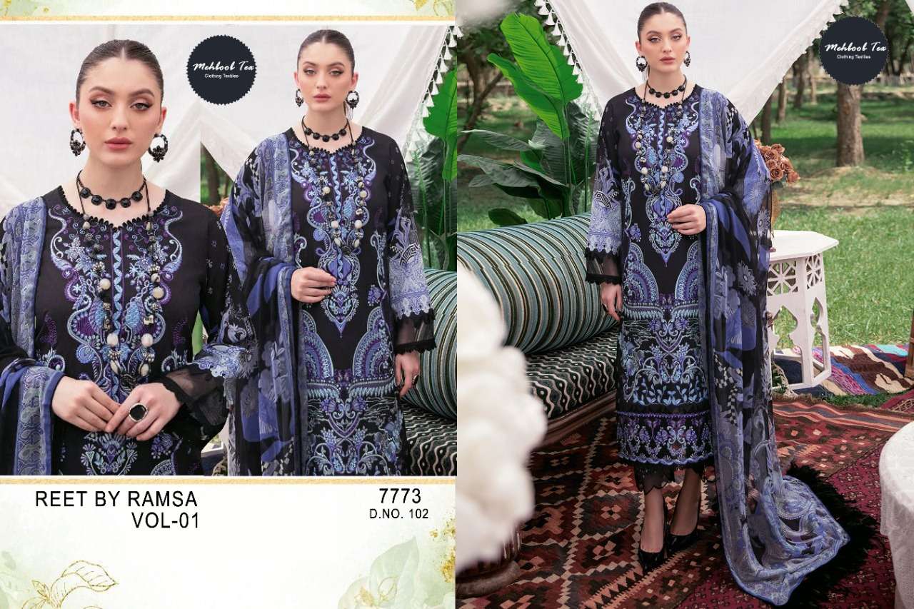 MEHBBOB TEX REET BY RAMSA LAWN COLLECTION VOL 1