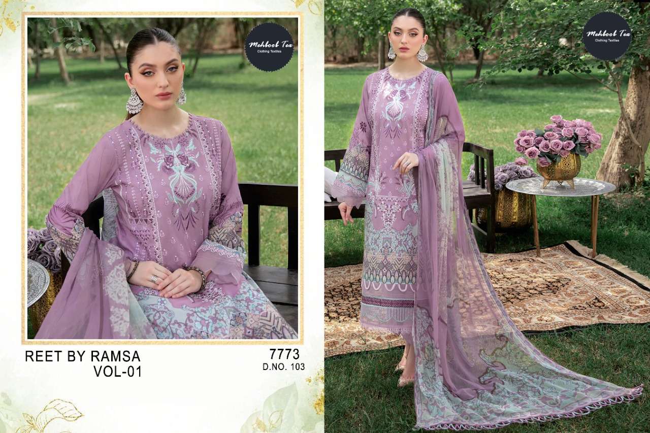 MEHBBOB TEX REET BY RAMSA LAWN COLLECTION VOL 1