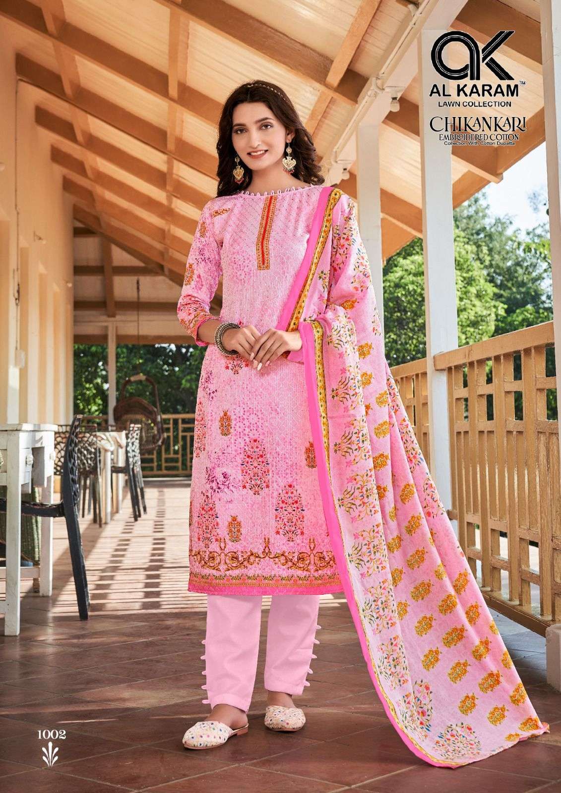 AL KARAM CHIKANKARI EMBROIDERED COTTON COLLECTION