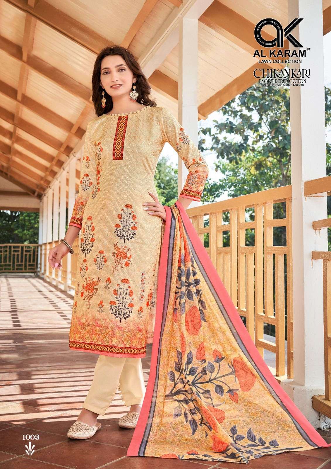 AL KARAM CHIKANKARI EMBROIDERED COTTON COLLECTION